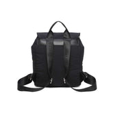 Bolso mochila Vulcano negro trasero